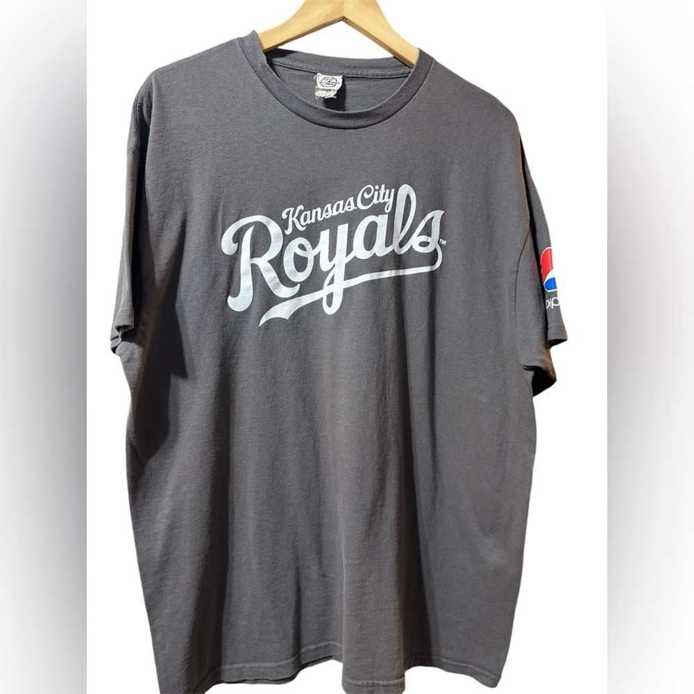 Delta Pro Weight Kansas City Royals Pepsi T-Shirts Size XL Color Gray - Picture 6 of 8
